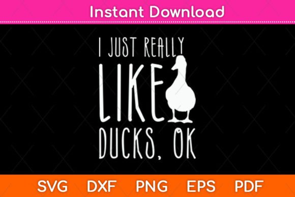 Duck Lover Graphics for Modern Crafts