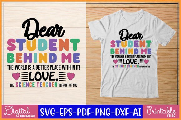 Graphics for Crafts: Dear Student Behind Me the World is a Be