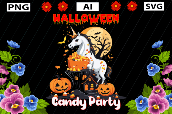 Halloween Candy Party Graphics for Crafts