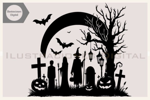 Halloween Haunted Family Graphics for Crafts