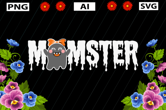 Halloween Shirt Design, Momster: Graphics for Crafts
