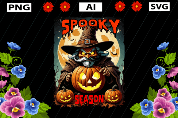 Halloween Shirt Design, Spooky Season Graphics & Crafts