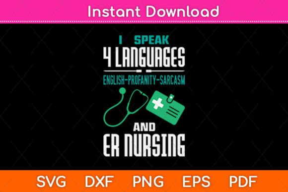 I Speak Languages Profanity Graphics for Crafts