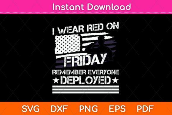 I Wear Red on Fridays Graphics for Crafts