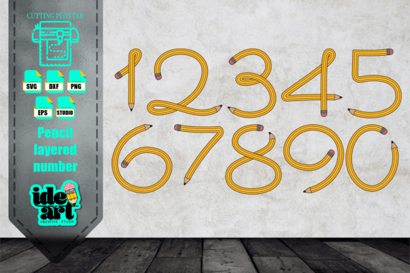 Pencil Numbers: Graphics for Crafts