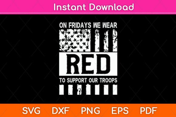 Red Friday Graphics for Crafts Branding