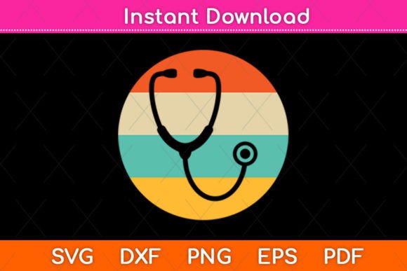 Retro Stethoscope Graphics for Crafts & Blogs