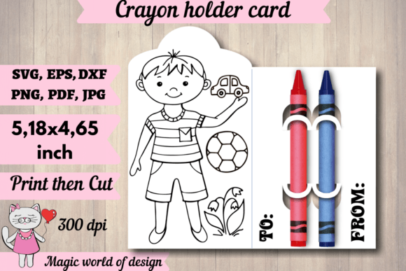 Reviewing the Lovely Boy Crayon Holder Card Design