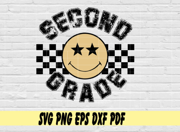 Second Grade Retro Smiley Face Graphics for Crafts