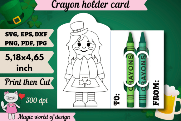 St. Patrick’s Girl Gnome Graphics for Crafts