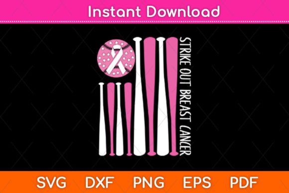 Strike out Breast Cancer Fight Graphics & Crafts