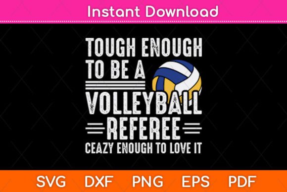 Volleyball Referee Graphics for Crafts